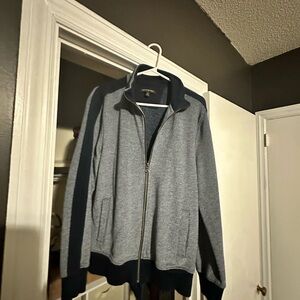 Womens Banana Republic Chambray and Navy Jacket. Good used condition. Size M.